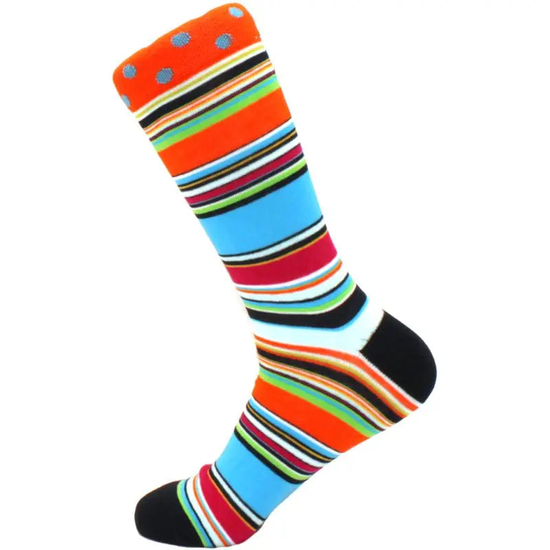 Men's hip hop harajuku socks polka dot alien skateboard checkered animal medium cut funny socks