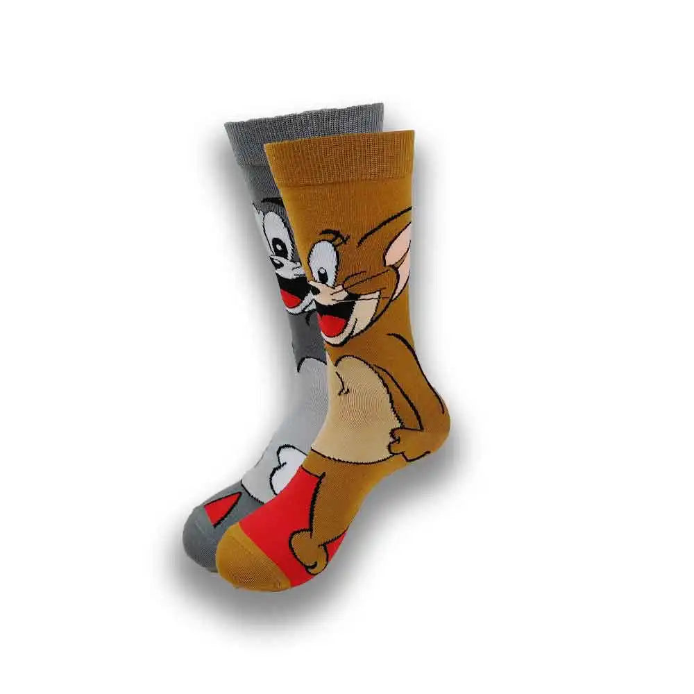 High quality comfortable cartoon characters Men and Women  Latest Design Funny Socks