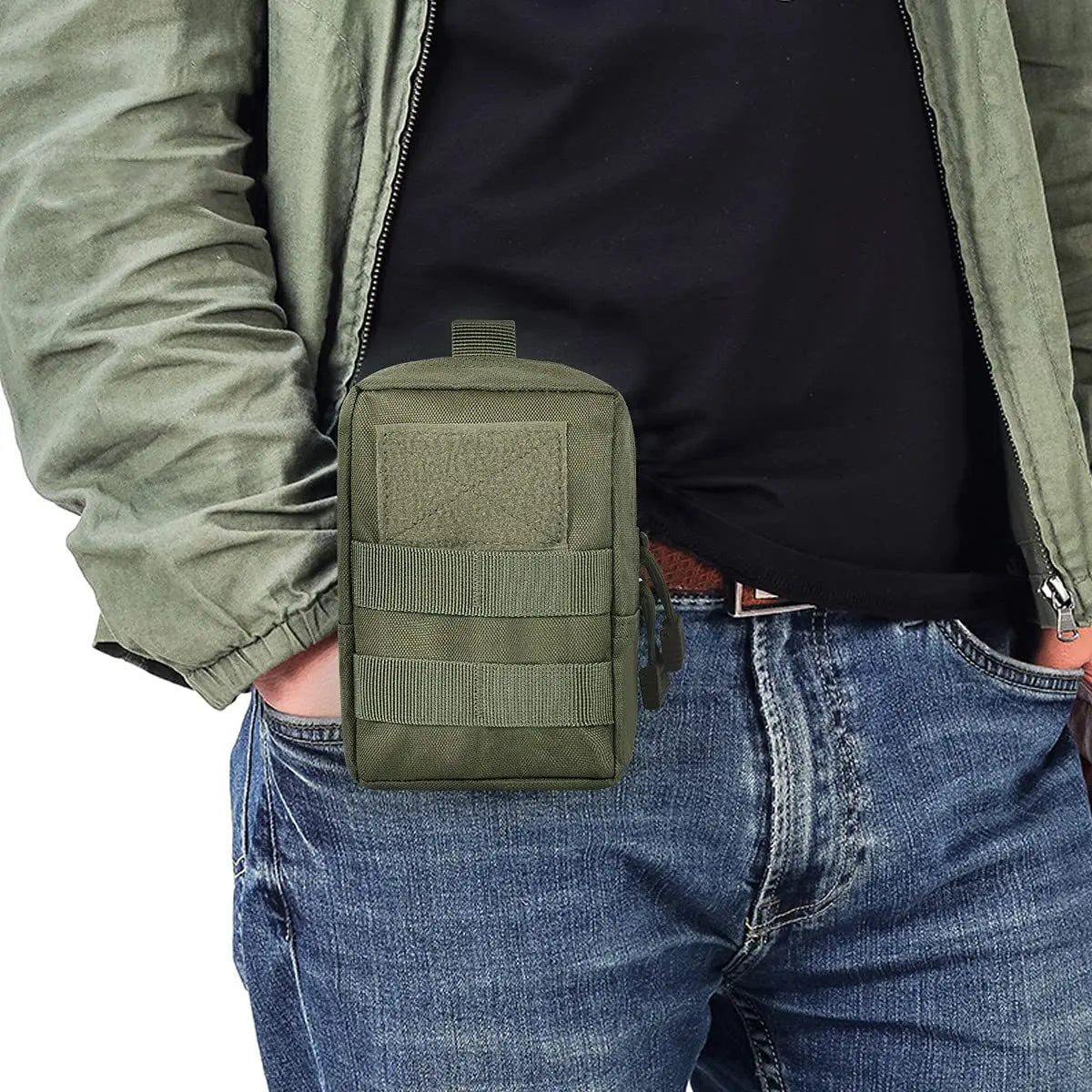 Outdoor Molle Pouch Waist Bag Utility EDC Tool Pack Phone Holder Case Working Hiking Camping Hunting Accessories Organizer Bags