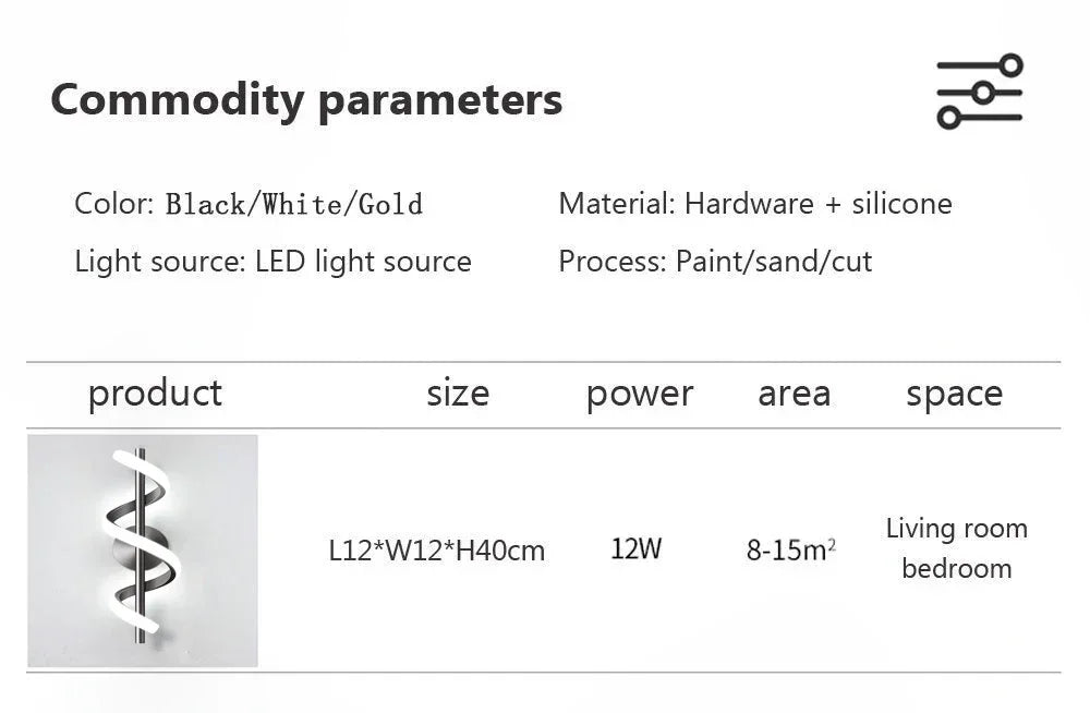 Modern LED Wall Lamp White Warm Light For Living Room Corridor Bedroom Bedside Staircase Home Indoor Lighting Fixtures
