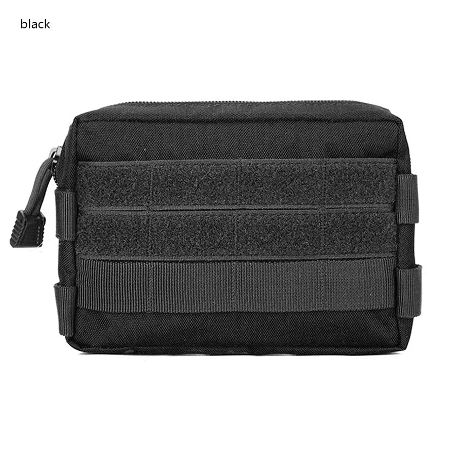Multi functional accessory miscellaneous bag storage bag can be hung on top of outdoor vest, outdoor backpack belt