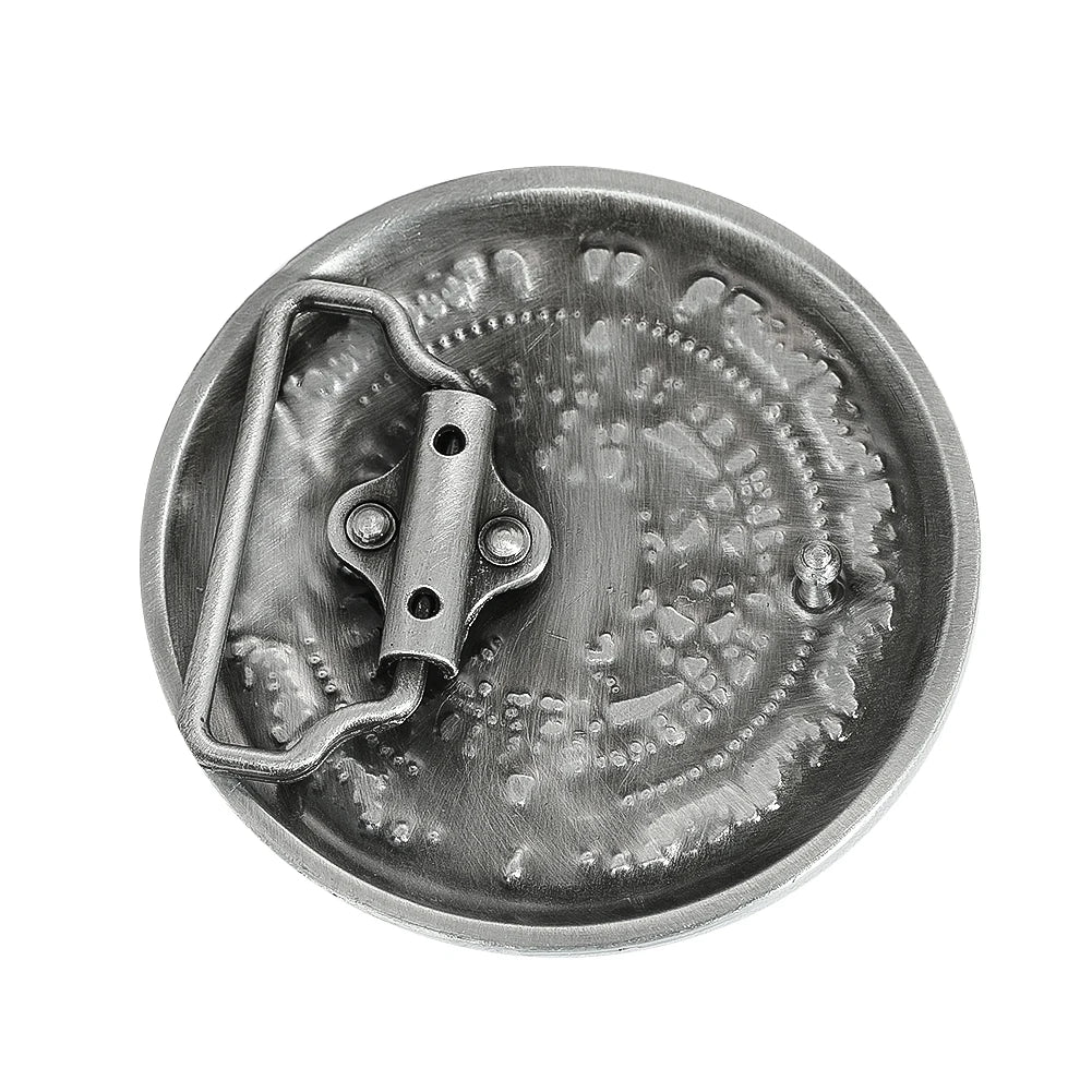 Viking Metal Belt Buckle for Men Women Embossed Gothic Punk Western Cowboy Waistband Buckle Jeans Clothes Decor Accessories Gift