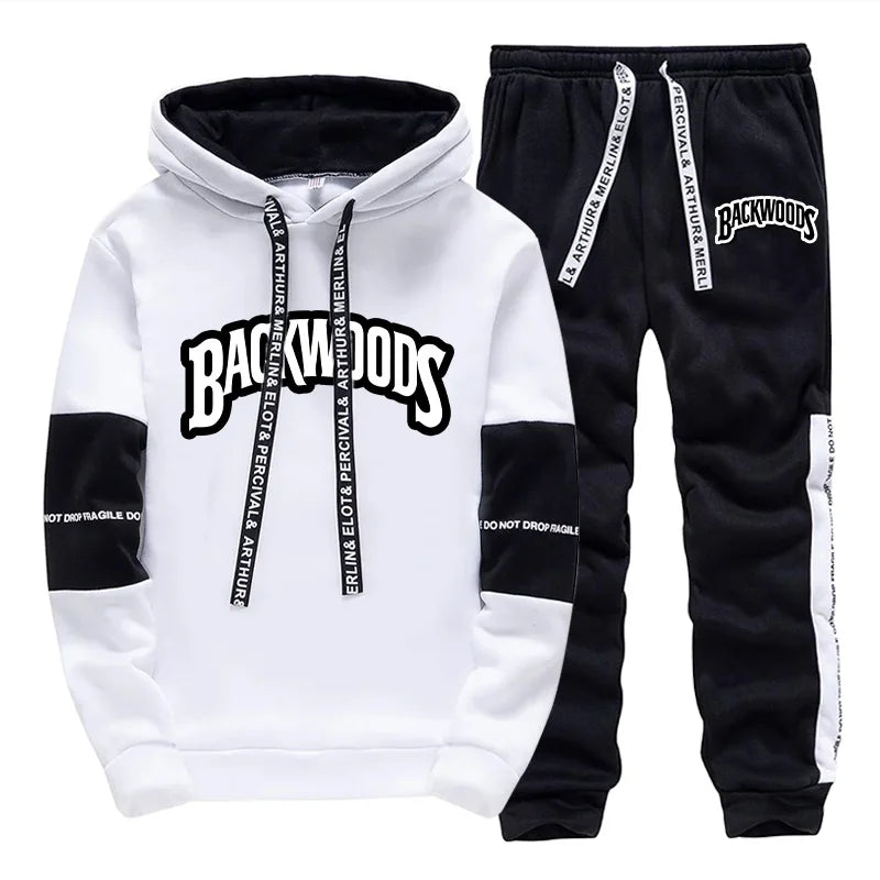 Mens Tracksuit Print Casual Single Piece Sweatshirts Sweatpants Daily Office Home Hoodie Pants Gym Sports Jogging Mens Clothing