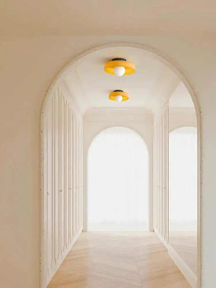 ModernVintage Glass Ceiling Light Hallway Hallway Balcony Kitchen Hallway Light Bedroom Ceiling Light Multi-Colored Glass