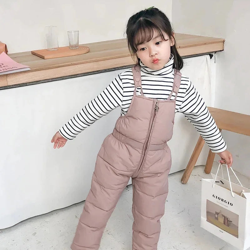 Children Winter Clothing Sets Baby Lamb Fleece Coats+Down Pants 2Pcs Boys Girls Thicken Warm Casual Hooded Clothing Outfits