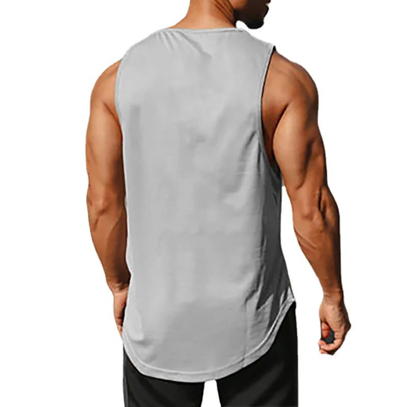 Japanese Anime Turtle Script Printed Mens Gym Clothing Fitness Vest Quick Dry Bodybuilding Tank Top Muscle Sleeveless Shirt
