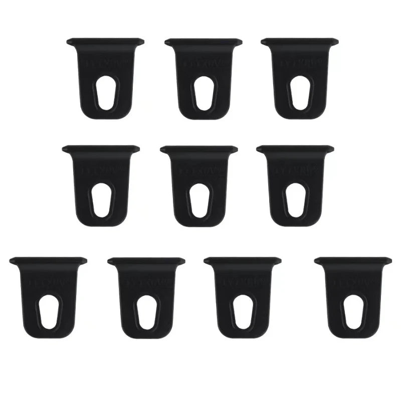 10PCS Accessories RV Black/White Hooks Outdoor Clothes/Shoes Hooks For RV Awnings Quick And Easy Installation Auto Parts