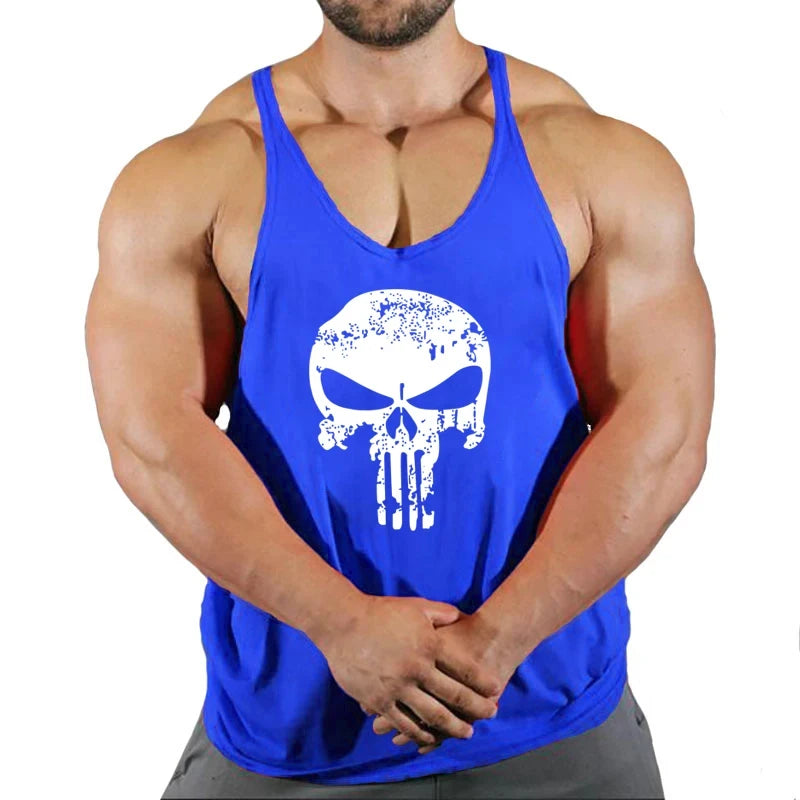 Spider Print Fitness Tank Top Fitness Shirt Muscle Men's Single Tank Top Men's Sleeveless Sweatshirt Men's Tops Fitness Clothing