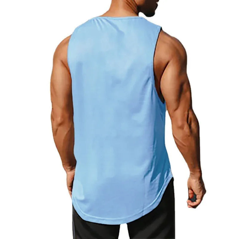 Mens Gym Clothing Mesh Fitness Singlets Black Bat Print Quick Dry Bodybuilding Tank Top Men Muscle Sleeveless Shirt Sports Vest