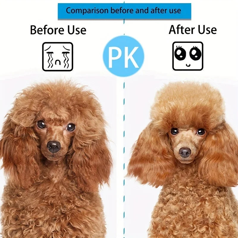 Pet Hair Remover Brush - Effective Shedding Control Gentle Deshedding Comb for Dogs Cats Long Hair Grooming Daily Use & Bathing