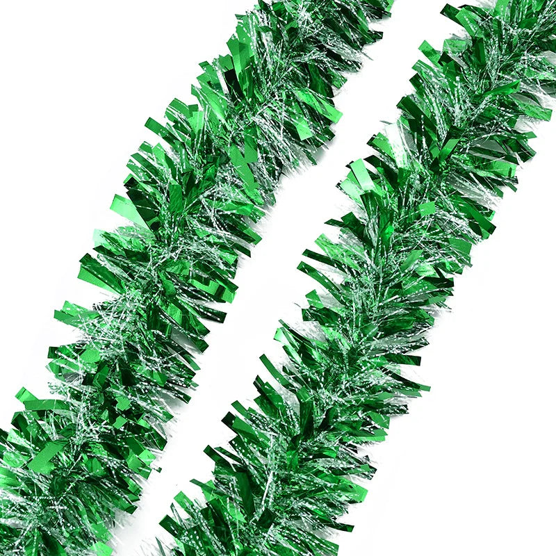 Hot Christmas Tree Tinsel Garland Metallic Streamers Celebrate a Holiday Party Indoor and Outdoor Party Decorations Supplies