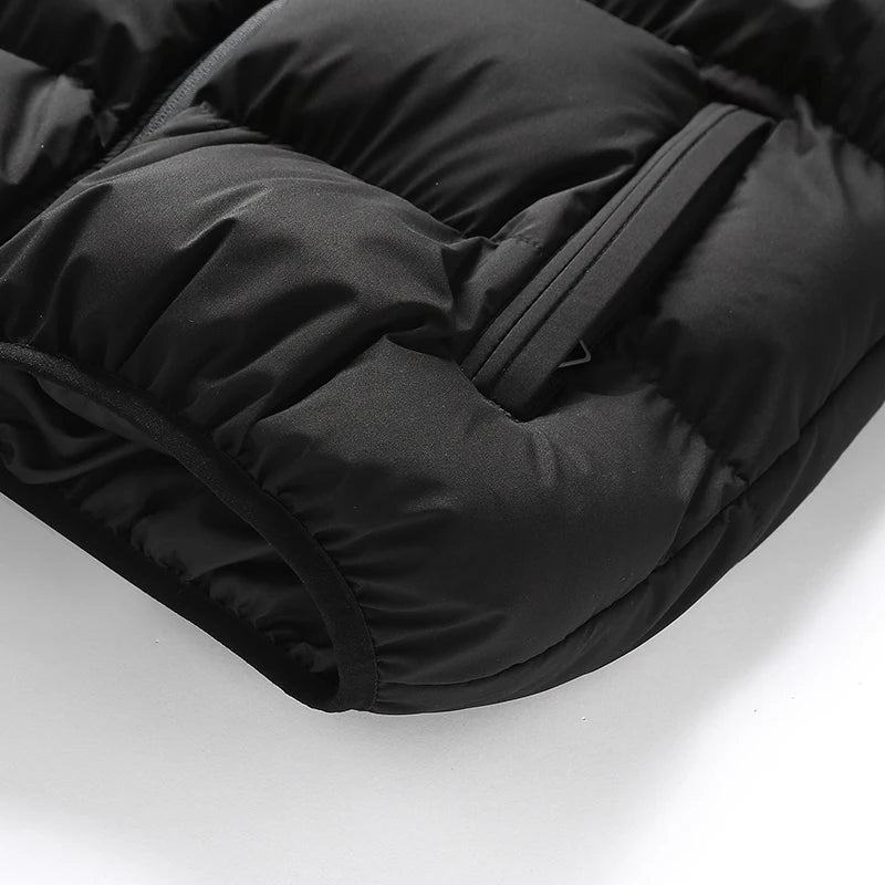 Mens Vest Jacket Warm Sleeveless Jackets Winter Waterproof Zipper Coat Autumn Stand-up Collar Casual Waistcoat Brand Clothing