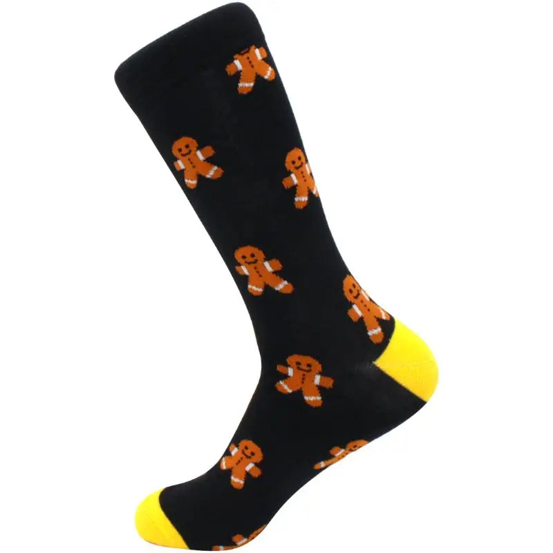 Men's hip hop harajuku socks polka dot alien skateboard checkered animal medium cut funny socks