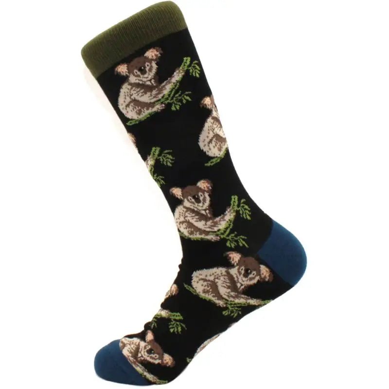 Men's hip hop harajuku socks polka dot alien skateboard checkered animal medium cut funny socks