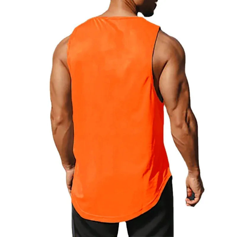 Mens Gym Clothing Mesh Fitness Singlets Black Bat Print Quick Dry Bodybuilding Tank Top Men Muscle Sleeveless Shirt Sports Vest