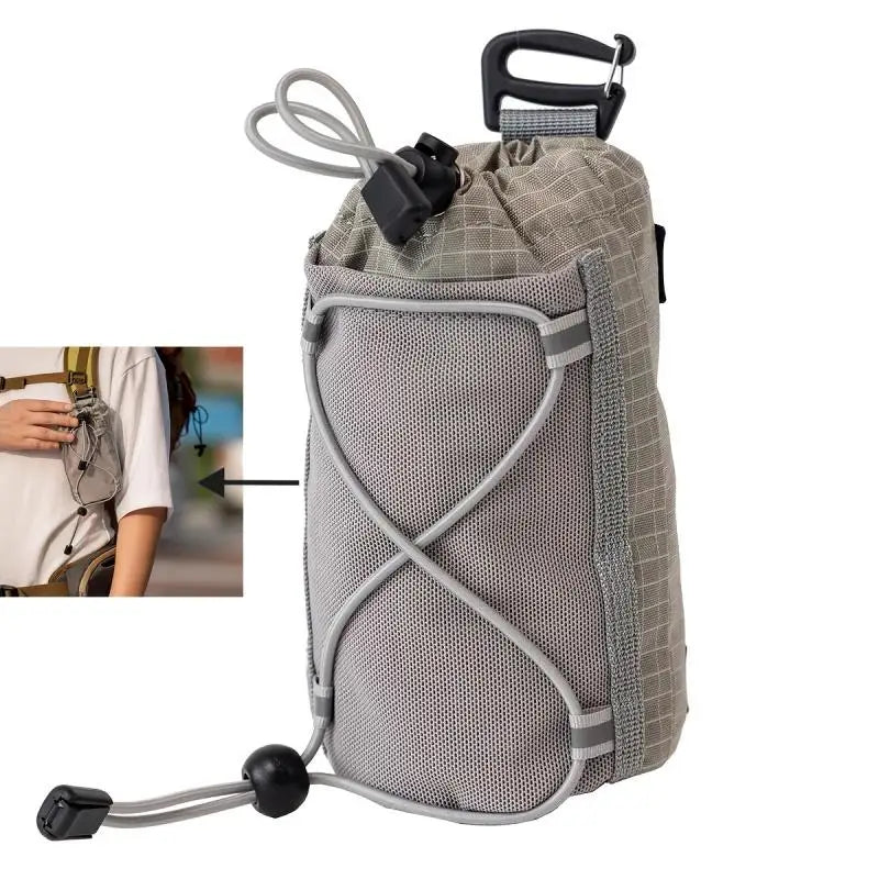 1PC Outdoor Camping Backpack Arm Bag Climbing Wallet Purse Phone Case for Water Bottle Storage Bag Hiking Pouchmobile Hook Bag