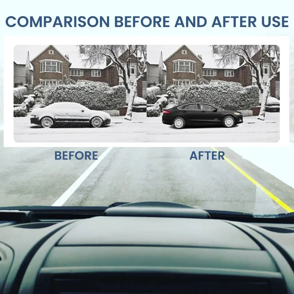 New Electromagnetic Ice Melting Deicer Molecular Portable Car Antifreeze Tools Round Solar Power Supply Snow Remover for Winter