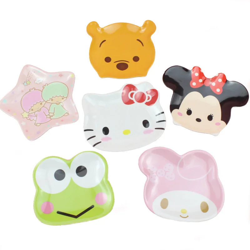 Animal Cartoon Cute Children'S Imitation Ceramic Tableware Cake Snacks Dry Fruit Plates Small Dishes Dishes Kitchen Utensils