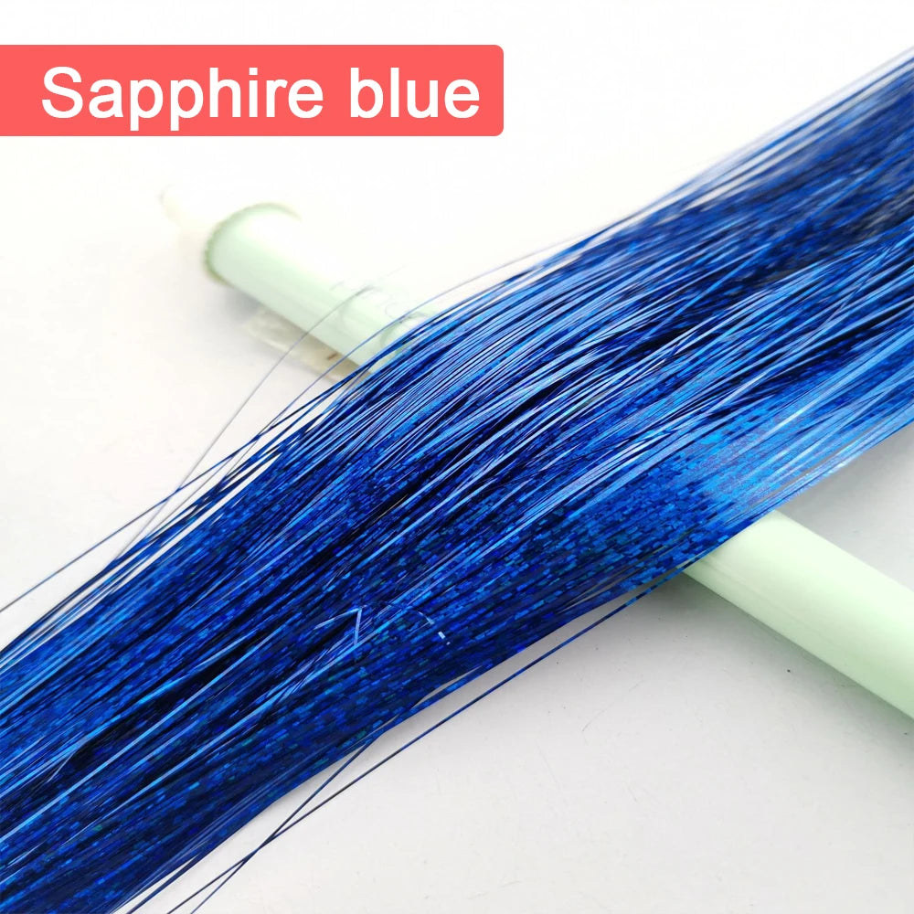Tinsel Hair Extension 36 Inch Sparkle Glitter Tinsel Hair Rainbow Colored Synthetic Crochet Hair Extensions Hair Accessories