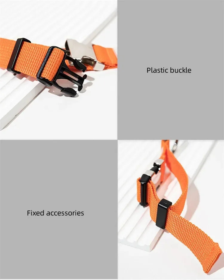 Convenient Luggage Straps Compartment External Hook Outdoor Hiking Bag Hanging Buckle Travel Trolley Case Connecting Rope Strap
