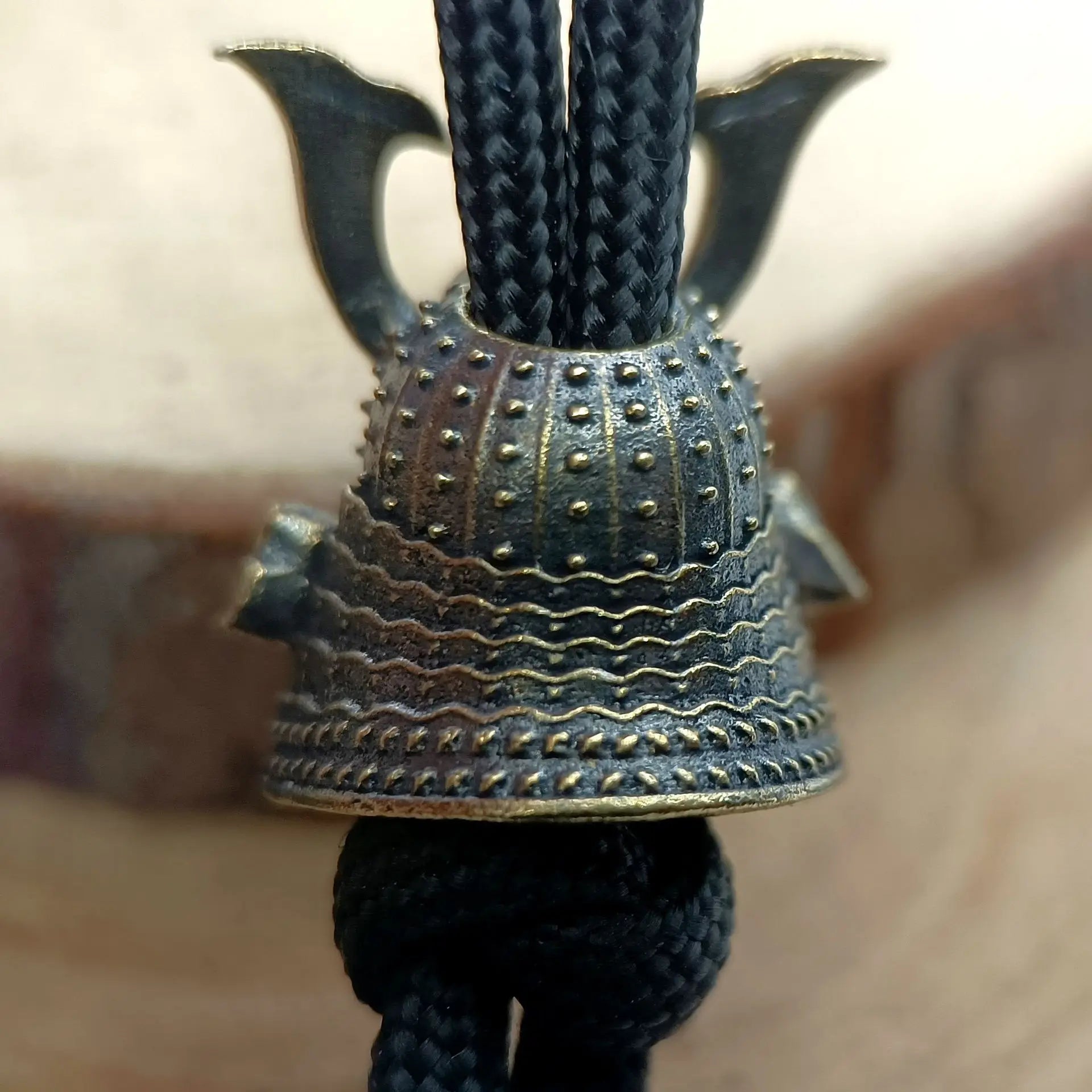 1pc Outdoors Tool Brass Skeleton Helmet Warrior Knife Beads Lanyard Pendant Backpack Bracelet Necklace Keychain DIY Accessories