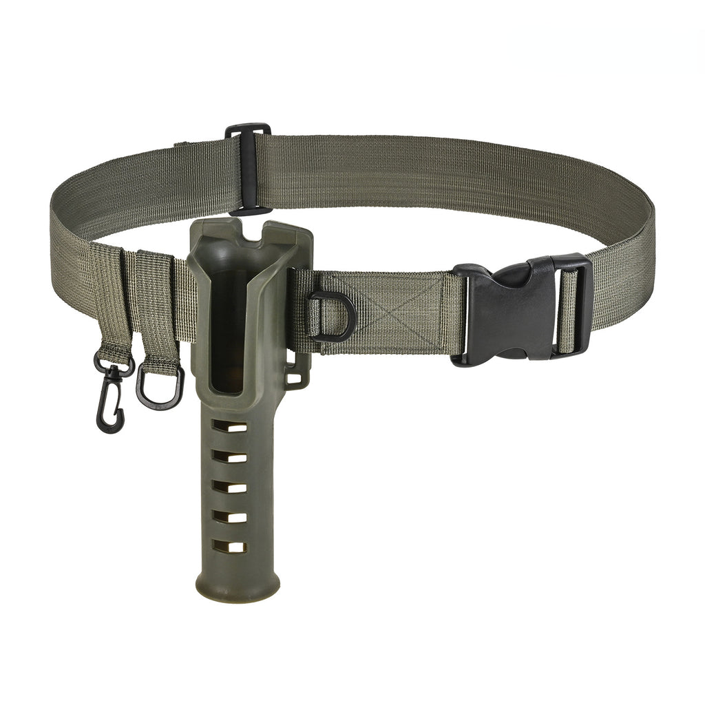 Portable rod holder fishing gear accessory with adjustable waist fishing rod insertion device fishing accessories tool outdoor