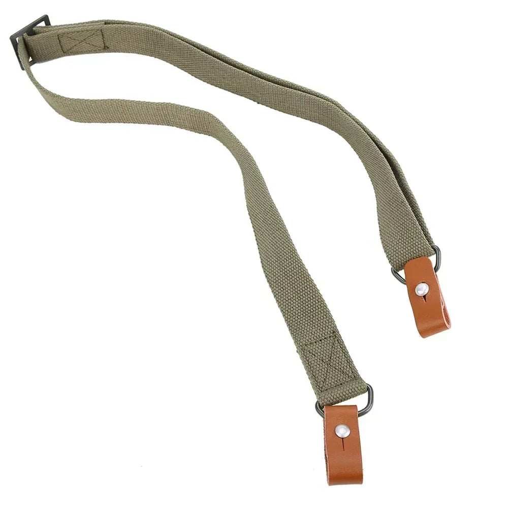 Outdoor Survival Belt Original Gun Sling Airsoft Hunting Shooting Adjustable Leather Two Point AK Rifle Strap Hunt Accessories