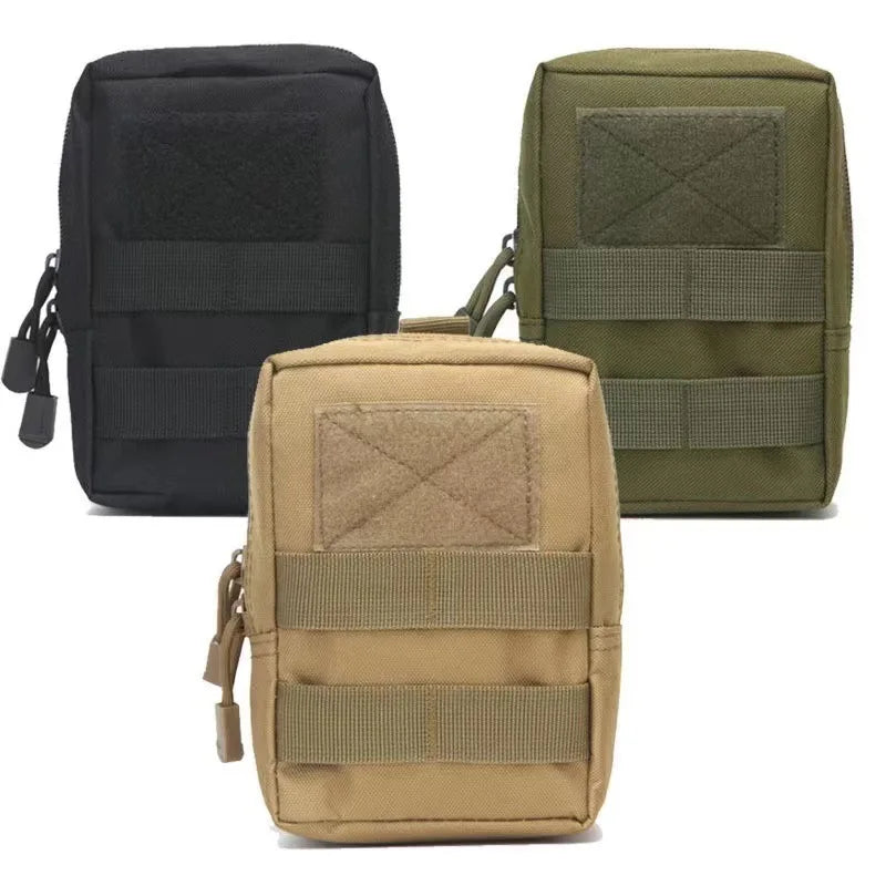 Outdoor Molle Pouch Waist Bag Utility EDC Tool Pack Phone Holder Case Working Hiking Camping Hunting Accessories Organizer Bags