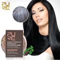 PURC Polygonum Multiflorum Shampoo Bar Cold Processed Soap Prevent Gray Hair Smoothing Women Men Travel Solid Shampoo 60g