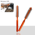 Bristle Wooden Curly Hair Comb Natural Boar Bristle Rolling Brush Round Barrel Blowing Curly Hairbrush Hair Styling Tool Barber