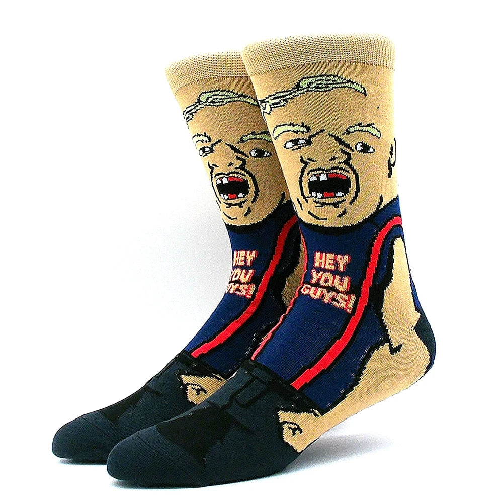 2023 Funny Socks Hot Selling High Quality Anime Socks Men's Women's Funny Socks Personality Fashion Men's Socks Cartoon Socks
