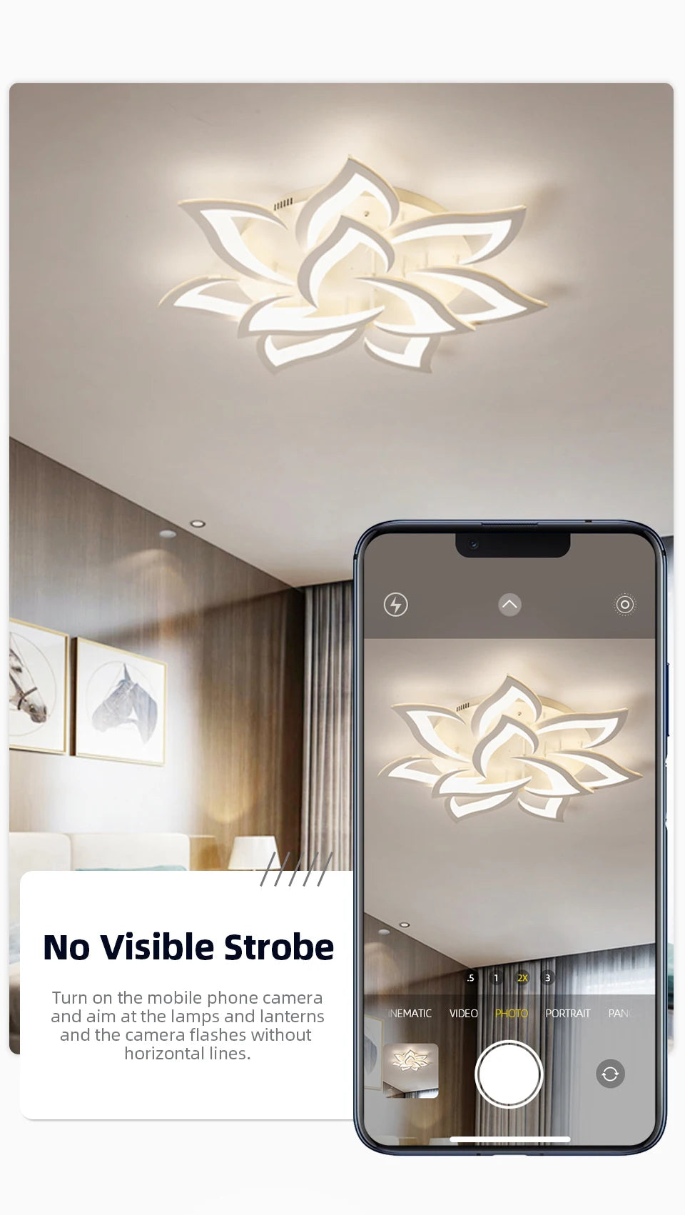 Modern LED Ceiling Light fixture Flower Design chandelier Dimmable Home Lighting Kitchen Living room Bedroom Ceiling Lamp lustre