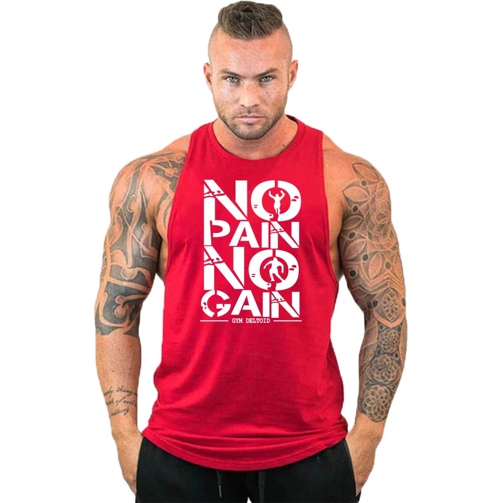 New fashion pure cotton sleeveless shirt vest men's fitness shirt men's undershirt bodybuilding exercise fitness vest fitness me
