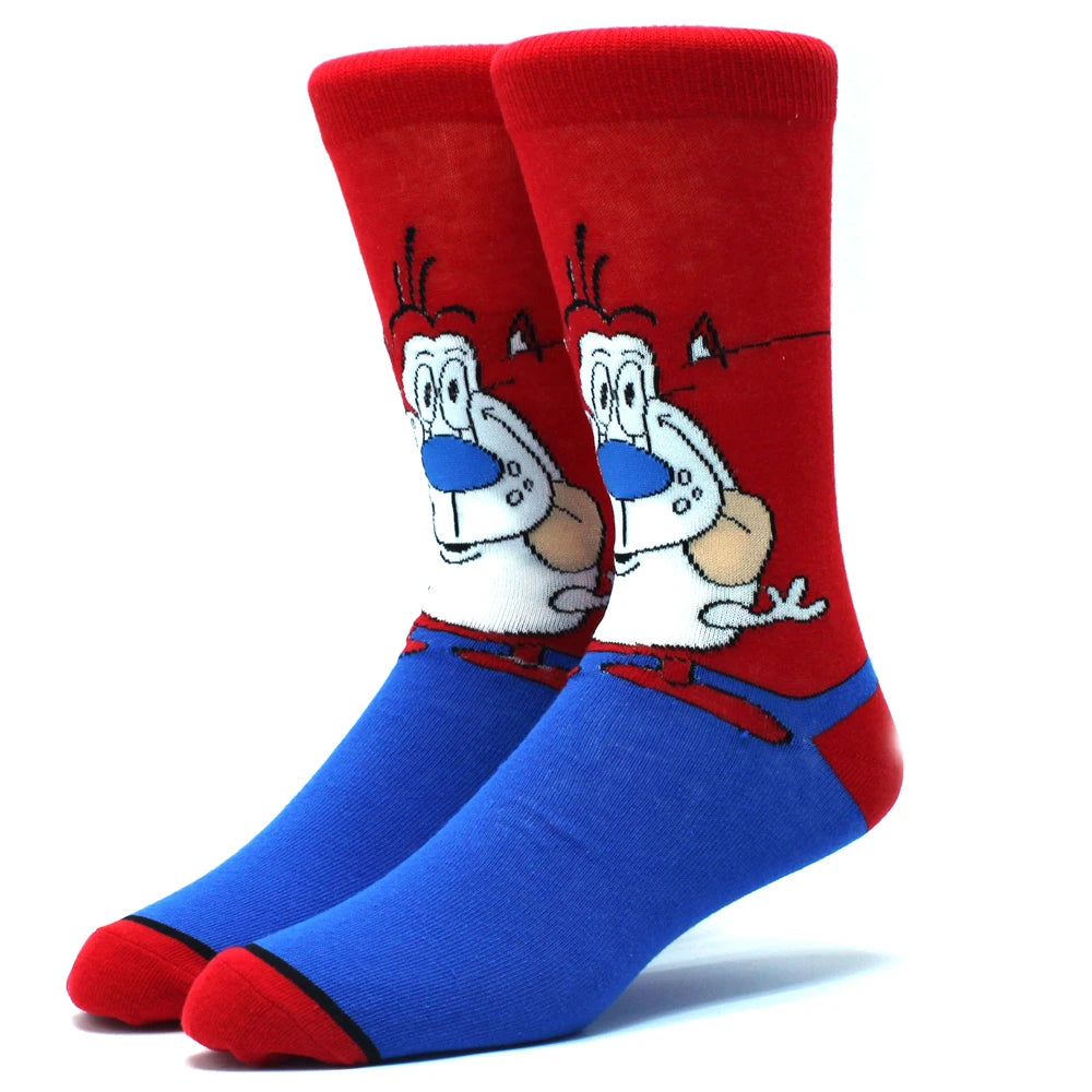 2023 Funny Socks Hot Selling High Quality Anime Socks Men's Women's Funny Socks Personality Fashion Men's Socks Cartoon Socks