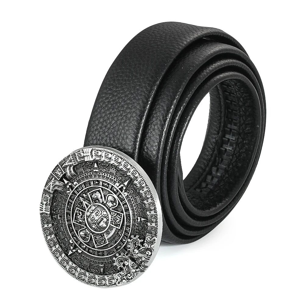Viking Metal Belt Buckle for Men Women Embossed Gothic Punk Western Cowboy Waistband Buckle Jeans Clothes Decor Accessories Gift