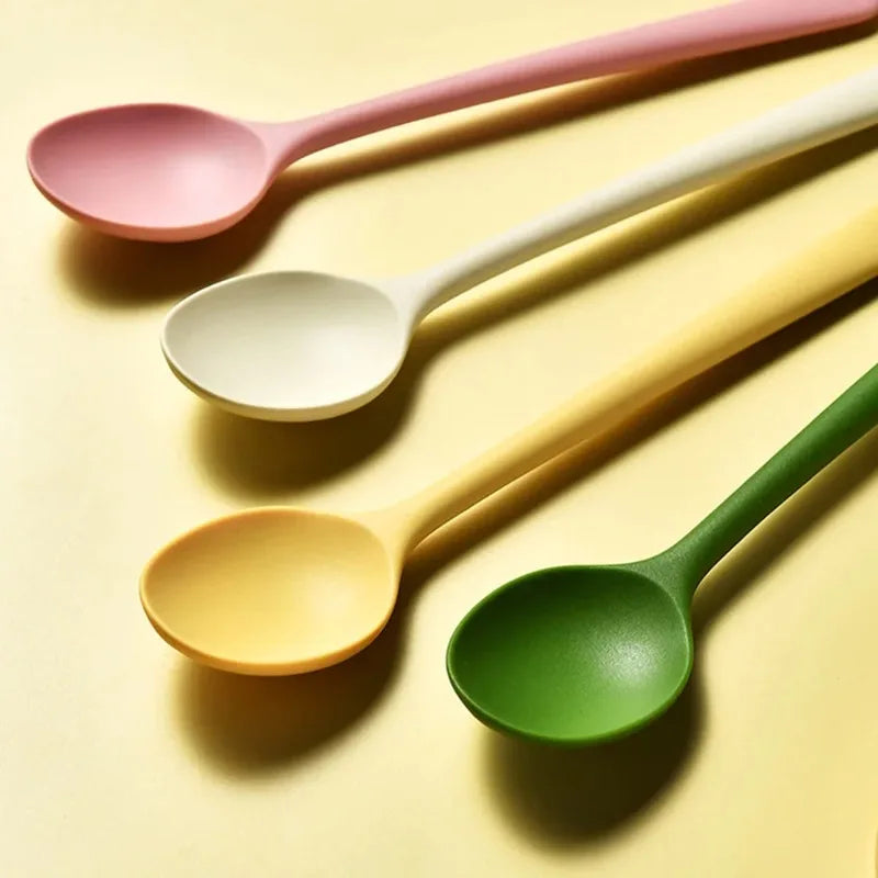 Silicone Kitchen Utensil Collection for Dining Sushi Chopsticks Coffee Dessert Spoons