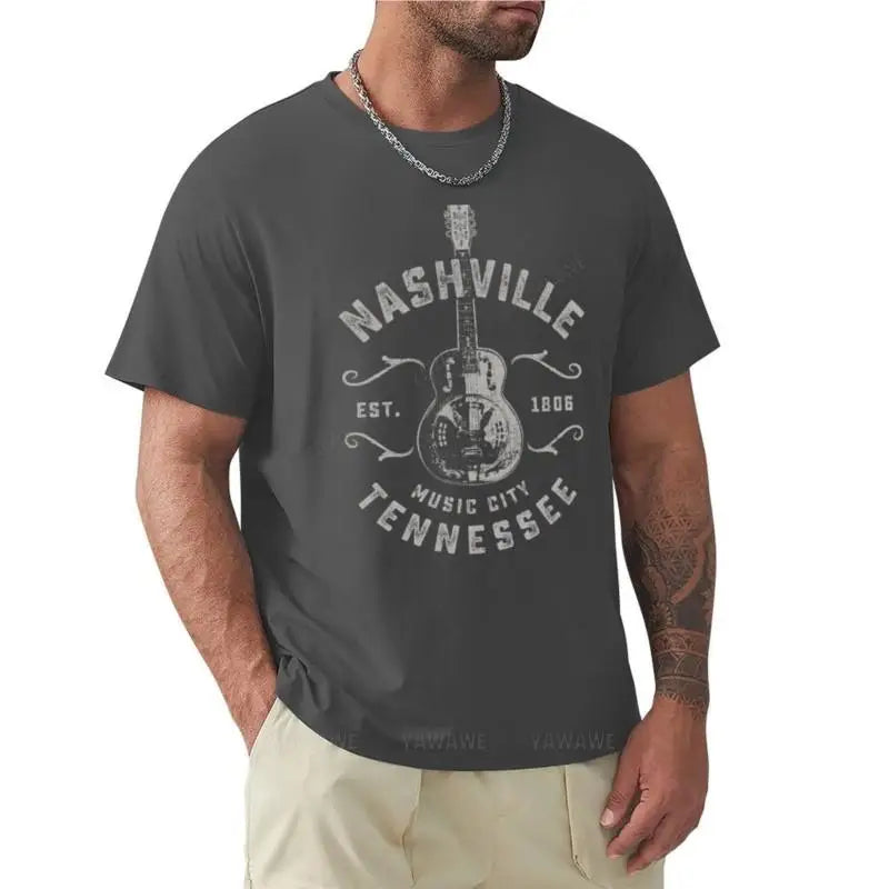 Nashville Music City Tennessee T-Shirt t-shirt custom t shirt kawaii clothes mens clothing