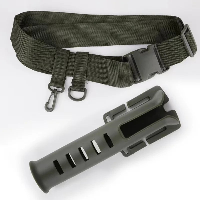 Portable rod holder fishing gear accessory with adjustable waist fishing rod insertion device fishing accessories tool outdoor