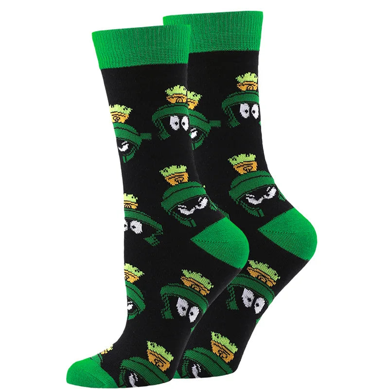 Halloween Socks Men Socks Pumpkin Devil Socks Cotton Socks Women Socks Wear-resistant Cartoon Socks Bat Socks