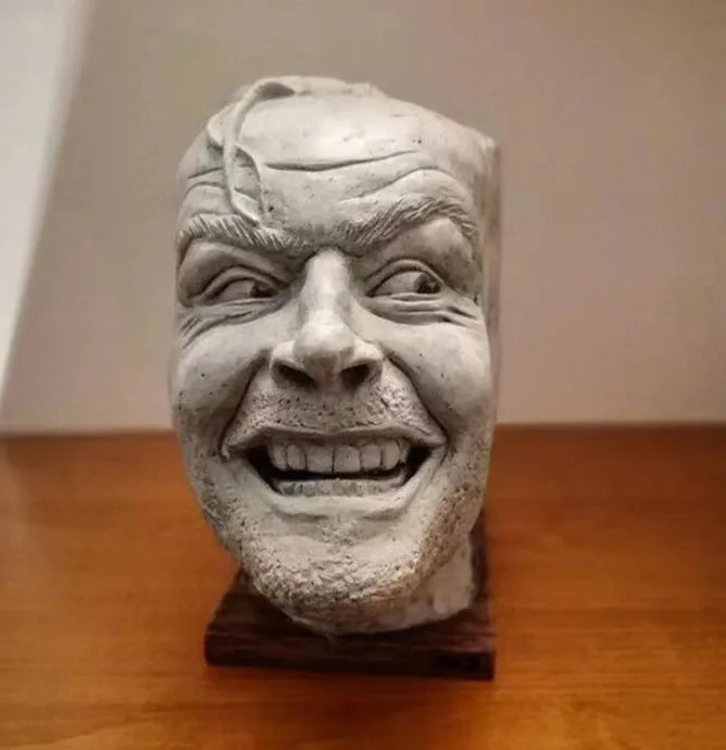 NEW Halloween Johnny's Book Stall Decorations Decoration Home Courtyard Design Decoration Face Simulation
