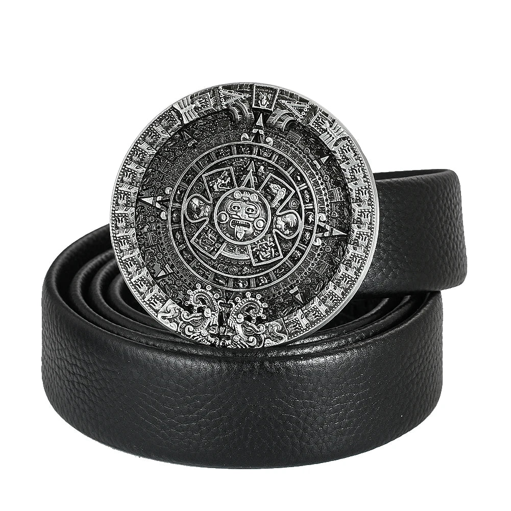 Viking Metal Belt Buckle for Men Women Embossed Gothic Punk Western Cowboy Waistband Buckle Jeans Clothes Decor Accessories Gift