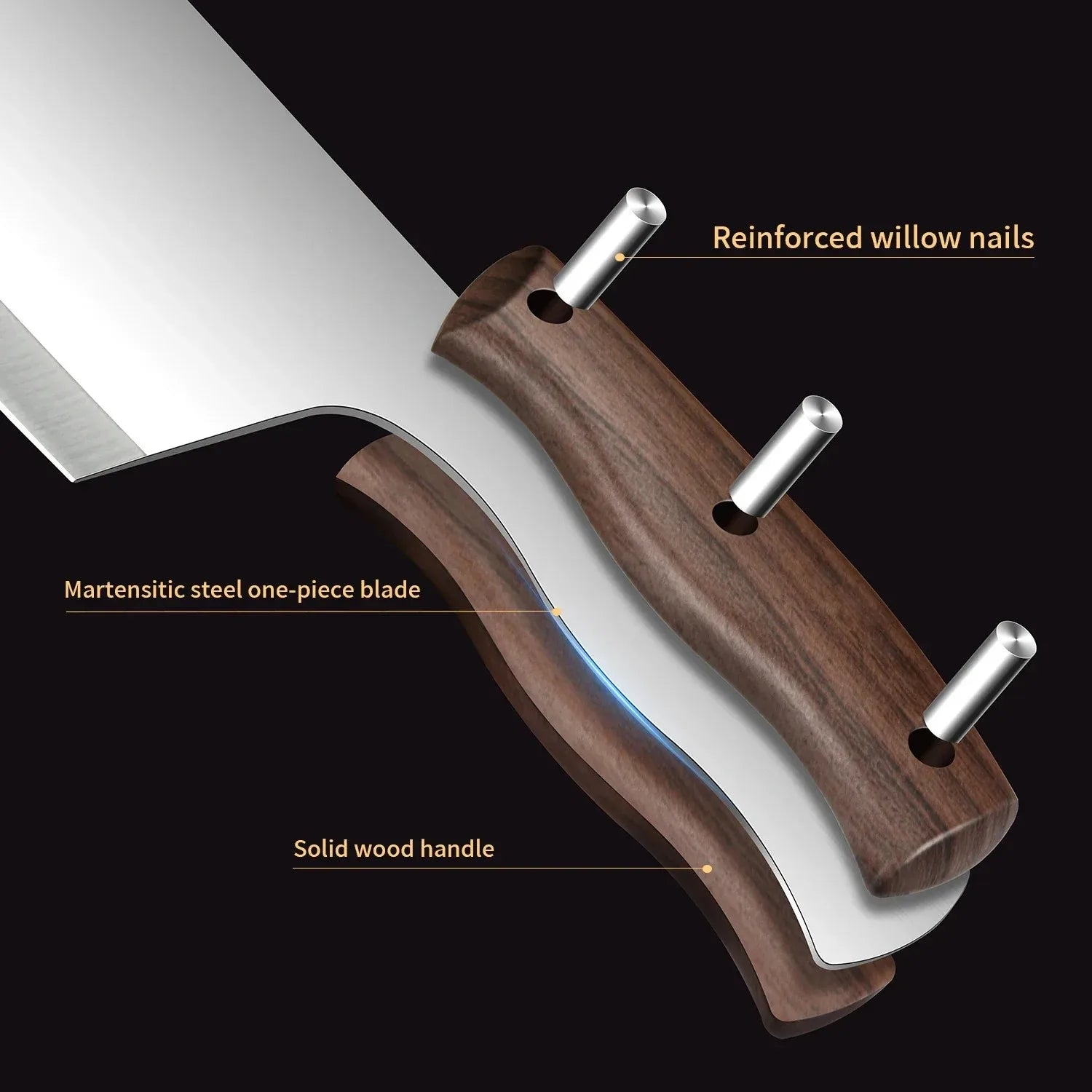 High Quality Kitchen Knives Kitchen Multi-purpose Sharp Slicer Stainless Steel Chef's Meat Knife Cost-effective  knives kitchen