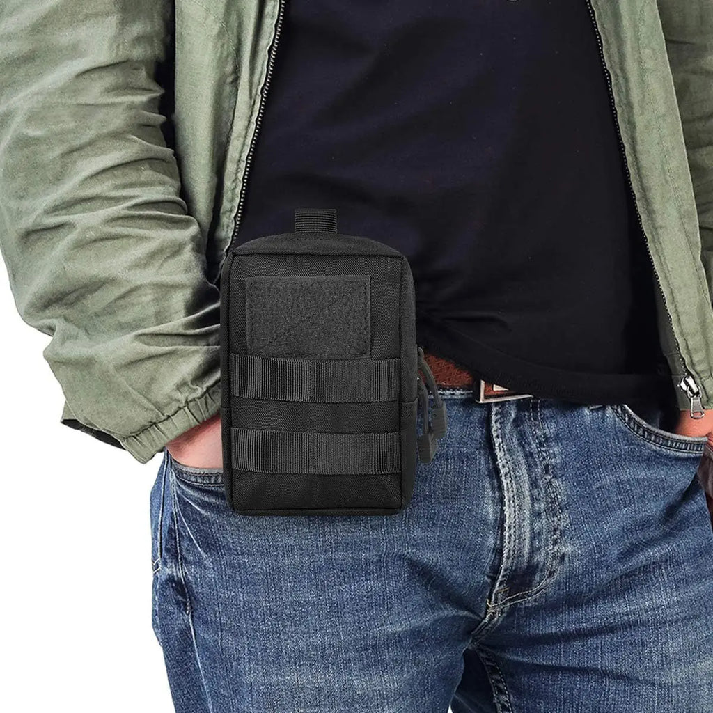 Outdoor Molle Pouch Waist Bag Utility EDC Tool Pack Phone Holder Case Working Hiking Camping Hunting Accessories Organizer Bags