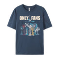 Only Fans Mens Clothing Plus Size Men's Fashion Short Sleeve Clothing Print Cotton Tee Shirts