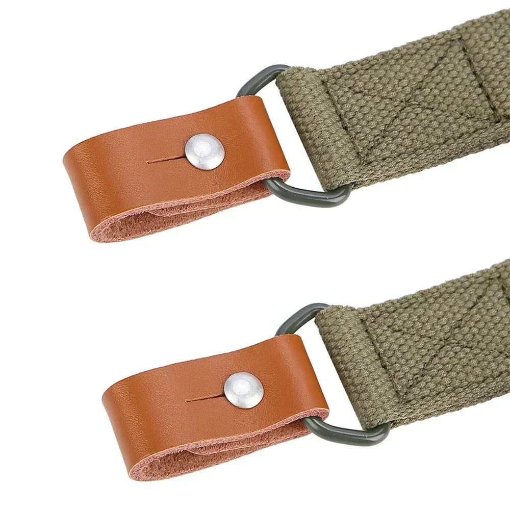 Outdoor Survival Belt Original Gun Sling Airsoft Hunting Shooting Adjustable Leather Two Point AK Rifle Strap Hunt Accessories