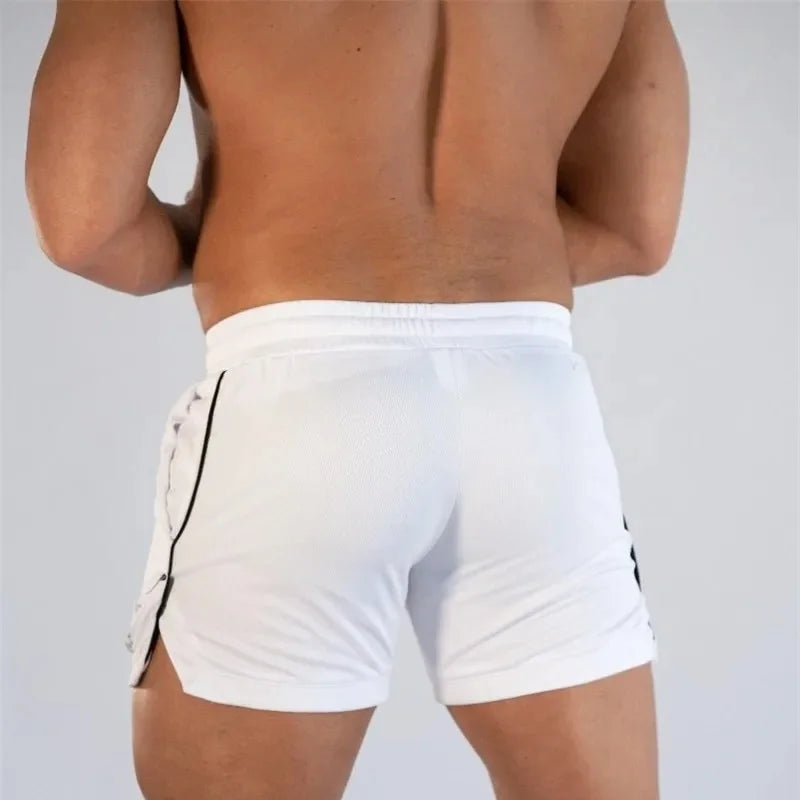 2025 NEW Mens Gym Training Shorts Men Sports Casual Clothing Fitness Running Grid Beach pants quick-drying Breathable men Shorts