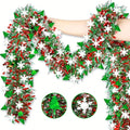 Christmas Tinsel Garland Metallic Shiny Garland Christmas Tree Garland Thick Hanging Christmas Decoration for Home