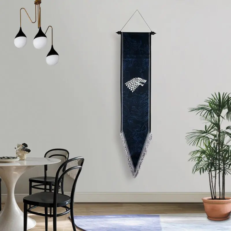 Boy Girl Bedroom Home Decor Banner Scroll Flag House KTV Bar Wall Hanging Flag Halloween Cosplay Party Decor