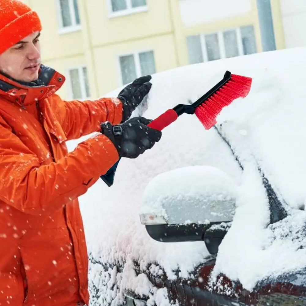 Ice Scrapers for Car Windshield 2 in 1 Snow Scraper and Brush Ergonomic Foam Grip Snow Cleaner for Car Window Ice Scraper