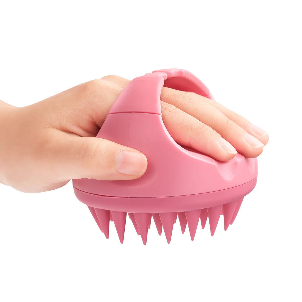 Silicone Scalp Massager - Deep Cleansing Shampoo Brush for Itchy Scalp & Professional Hair Care | Essential Oil Shampoo Comb